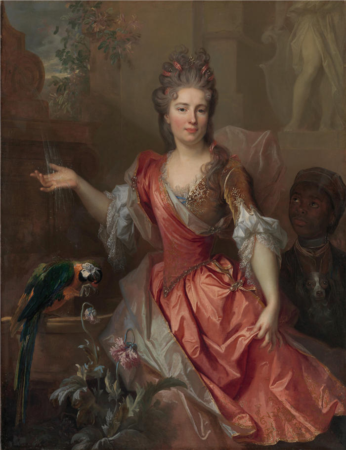 尼古拉斯·德·拉吉耶尔(Nicolas de Largillière,法国画家)作品-女人的肖像(1696)