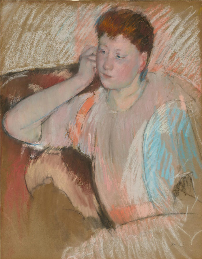 玛丽·卡萨特(Mary Cassatt,美国画家)作品–《克拉丽莎(约 1890-93 年)》高清下载