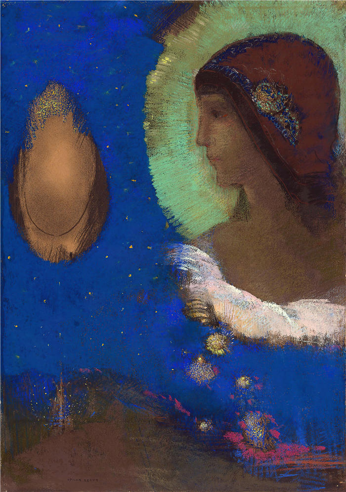 奥迪隆·雷顿（Odilon Redon，法国画家）作品-《西塔 (1882–1898)》高清下载