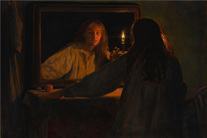 约翰·科利尔（ John Collier,英国画家）作品 –《万圣 (1895)》高清下载