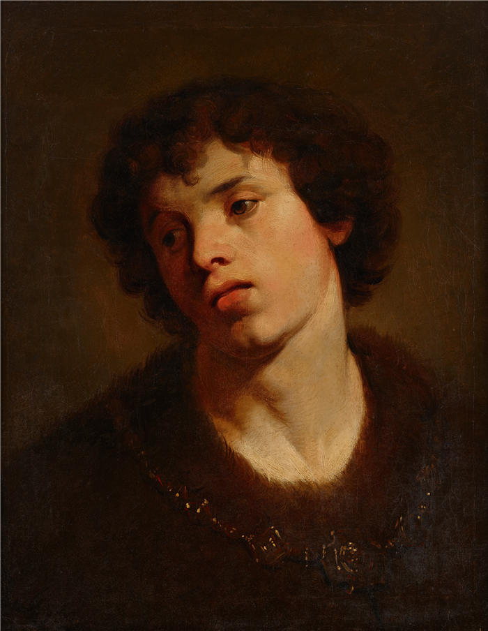 约翰·彼得·克拉夫特 (Johann Peter Krafft，奥地利画家) 作品-《一个年轻人的肖像（1801）》高清下载