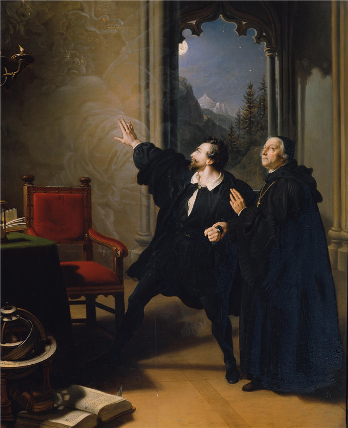 约翰·彼得·克拉夫特 (Johann Peter Krafft，奥地利画家) 作品-《曼弗雷德·斯特贝斯通德 (1825)》高清下载