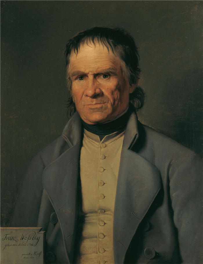 约翰·彼得·克拉夫特 (Johann Peter Krafft，奥地利画家) 作品-《弗朗茨·韦斯利 (1810)》高清下载