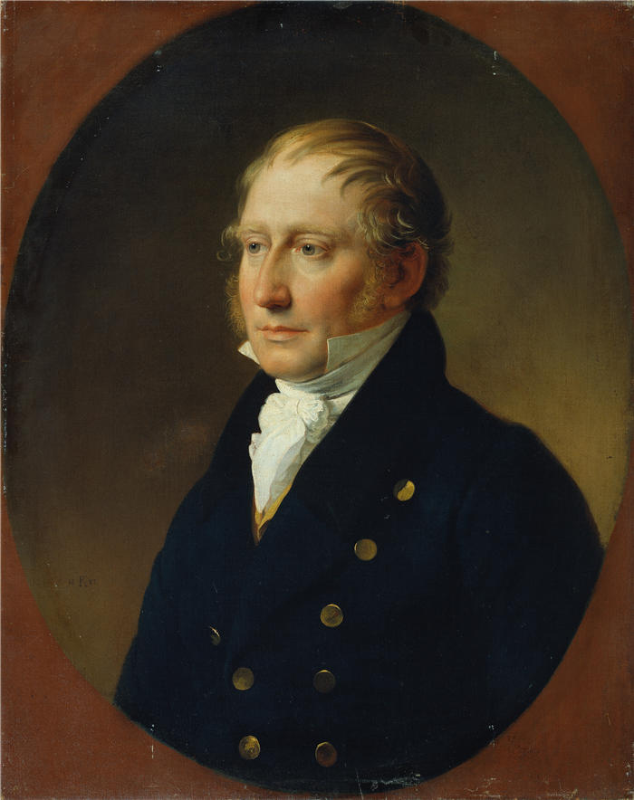 约翰·彼得·克拉夫特 (Johann Peter Krafft，奥地利画家) 作品-《海因里希·弗里德里希·穆勒 (1822)》高清下载