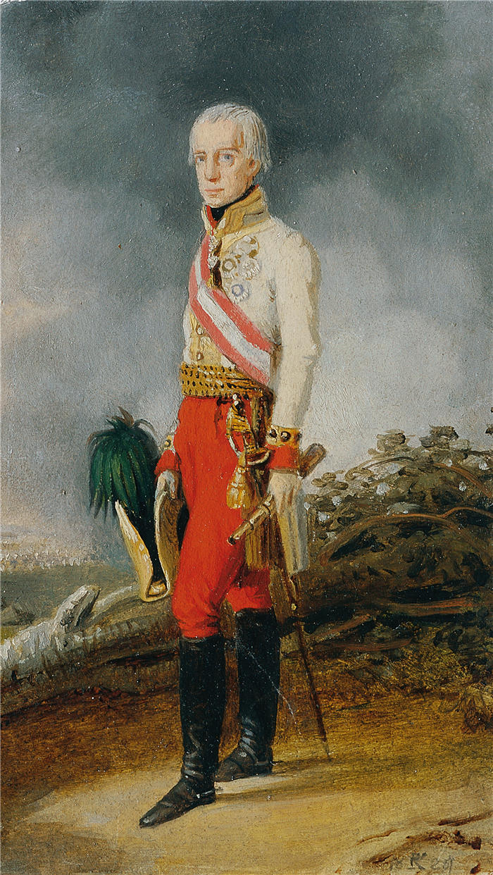 约翰·彼得·克拉夫特 (Johann Peter Krafft，奥地利画家) 作品-《奥地利皇帝弗朗茨一世 (1825) (1)》高清下载