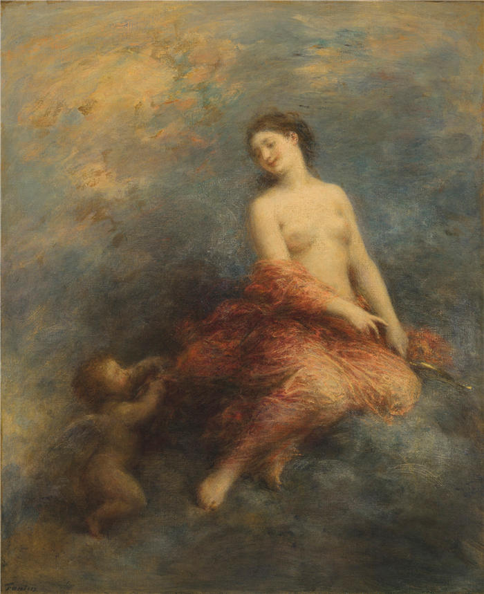 亨利·范汀·拉图尔（Henri Fantin-Latour，法国画家）作品-《黎明 (1901)》高清油画