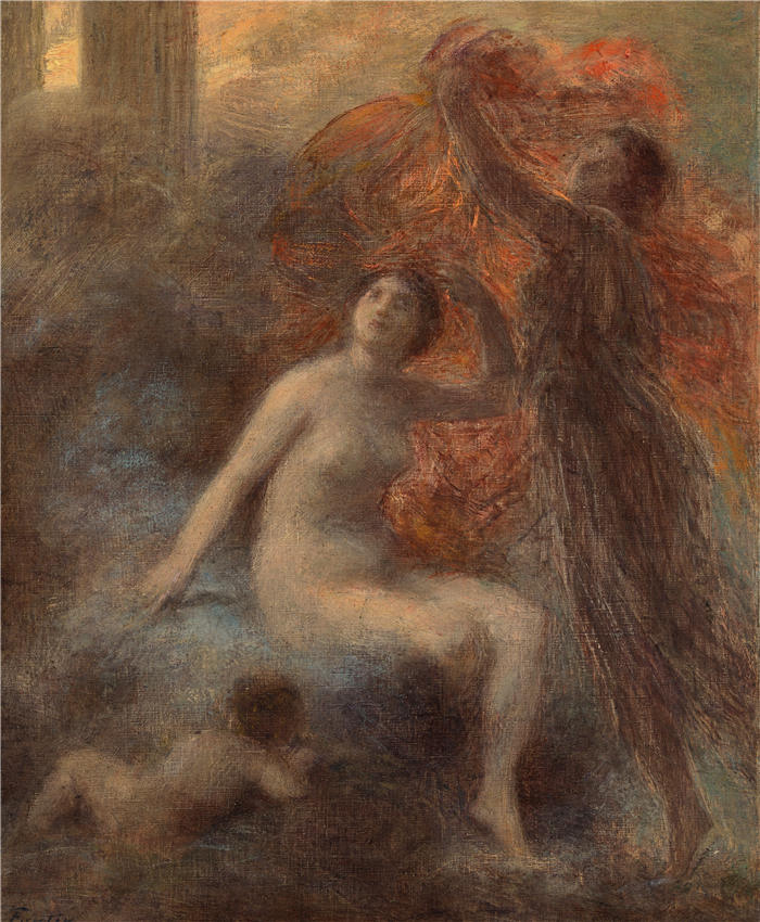 亨利·范汀·拉图尔(Henri Fantin-Latour,法国画家)作品-《极光宫 (1902)》高清油画