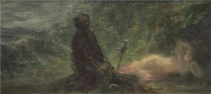 亨利·范汀·拉图尔（Henri Fantin-Latour，法国画家）作品-《圣安东尼的诱 惑》高清油画