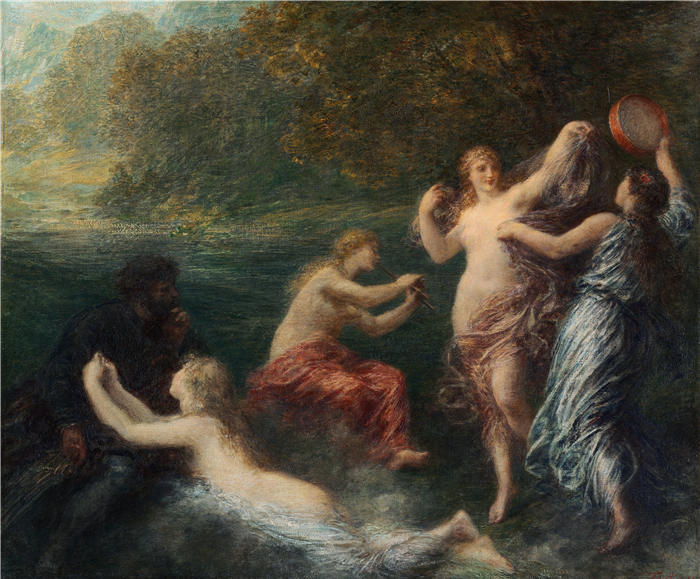 亨利·范汀·拉图尔（Henri Fantin-Latour，法国画家）作品-《坦豪瑟 (1886)》高清油画
