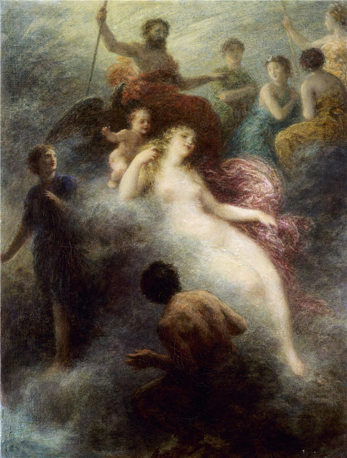 亨利·范汀·拉图尔（Henri Fantin-Latour，法国画家）作品-《色 狼 (1903)》高清油画