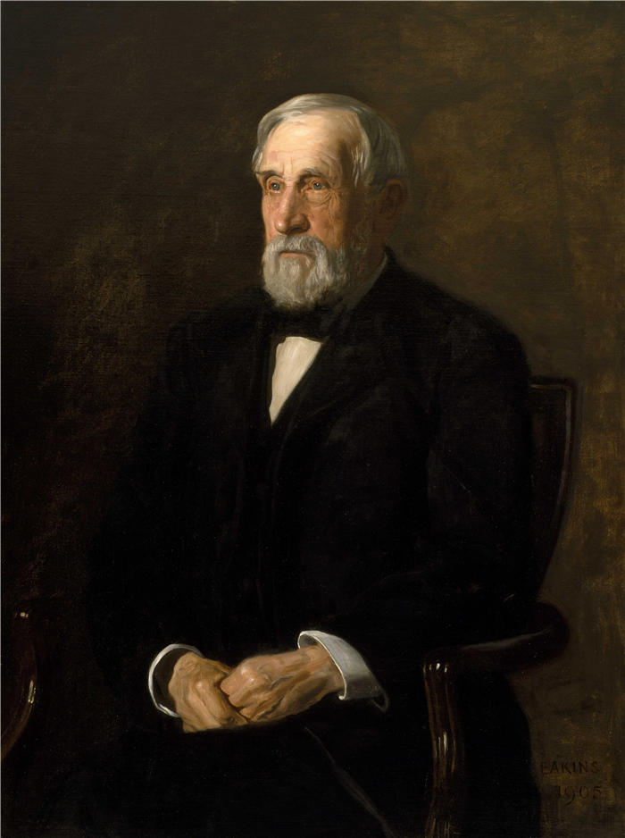 托马斯·埃金斯 (Thomas Eakins，美国画家)作品-《John B. Gest 的肖像》高清下载