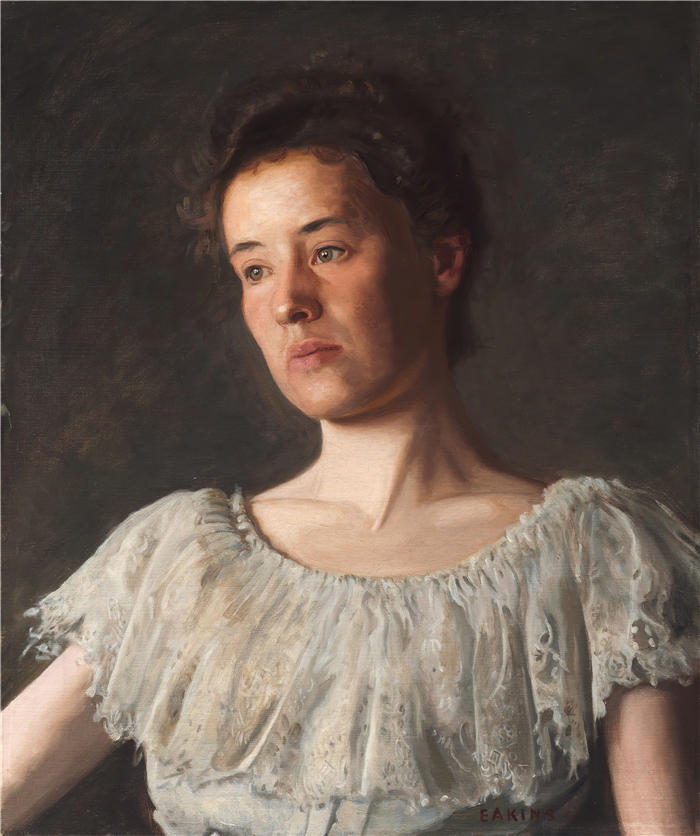 托马斯·埃金斯 (Thomas Eakins,美国画家)作品-《爱丽丝·库尔茨小姐 (1903)》高清下载