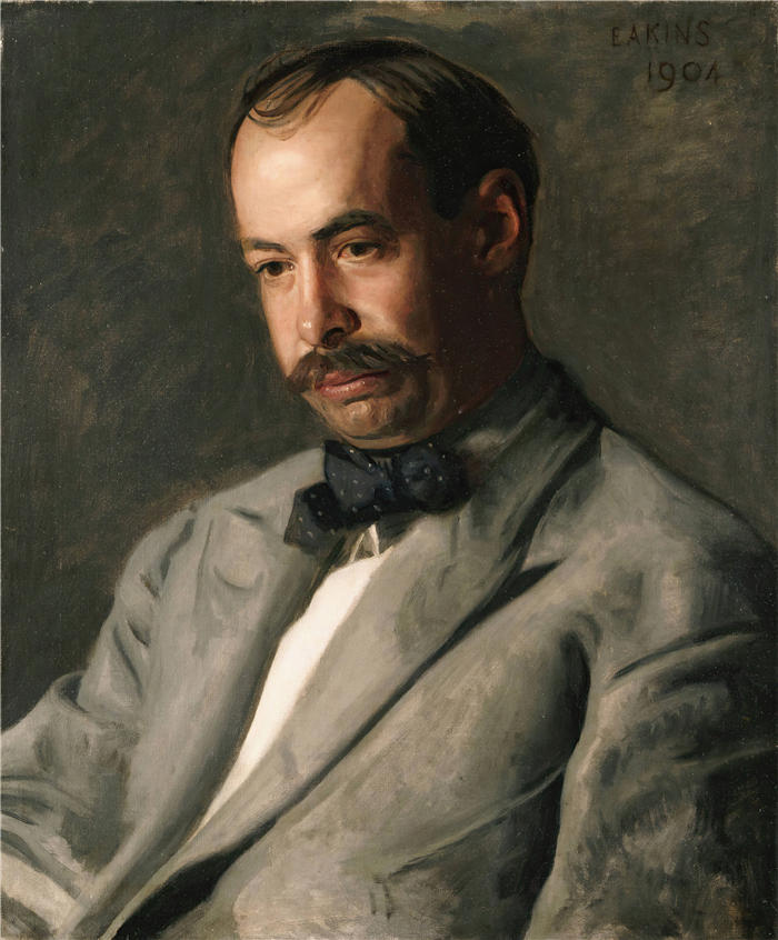 托马斯·埃金斯 (Thomas Eakins,美国画家)作品-《查尔斯·珀西瓦尔·巴克 (1904)》高清下载