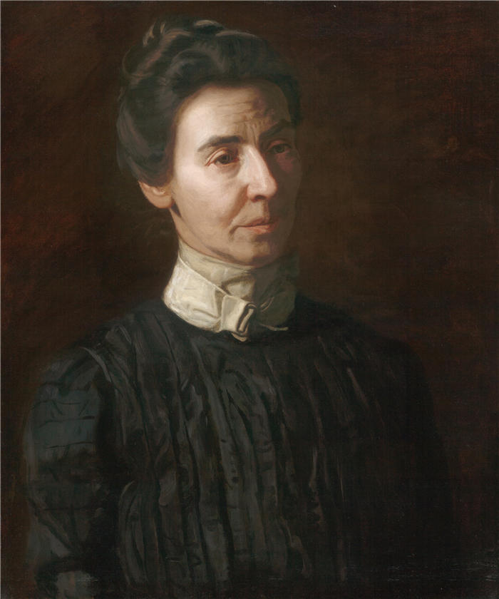 托马斯·埃金斯 (Thomas Eakins，美国画家)作品-《玛丽·艾德琳·威廉姆斯的肖像（1899 年）》高清下载