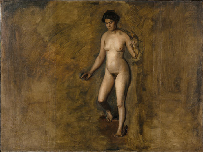 托马斯·埃金斯 (Thomas Eakins,美国画家)作品-《威廉拉什的模型 (1908)》高清下载