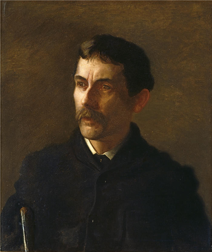 托马斯·埃金斯 (Thomas Eakins,美国画家)作品-《塔尔科特·威廉姆斯》高清下载
