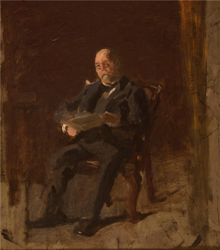 托马斯·埃金斯 (Thomas Eakins，美国画家)作品-《罗伯特·林赛 (1900)》高清下载