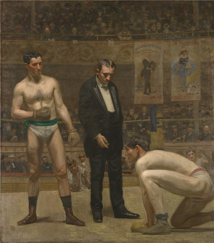 托马斯·埃金斯 (Thomas Eakins，美国画家)作品-《以伯爵 (1898)》高清下载