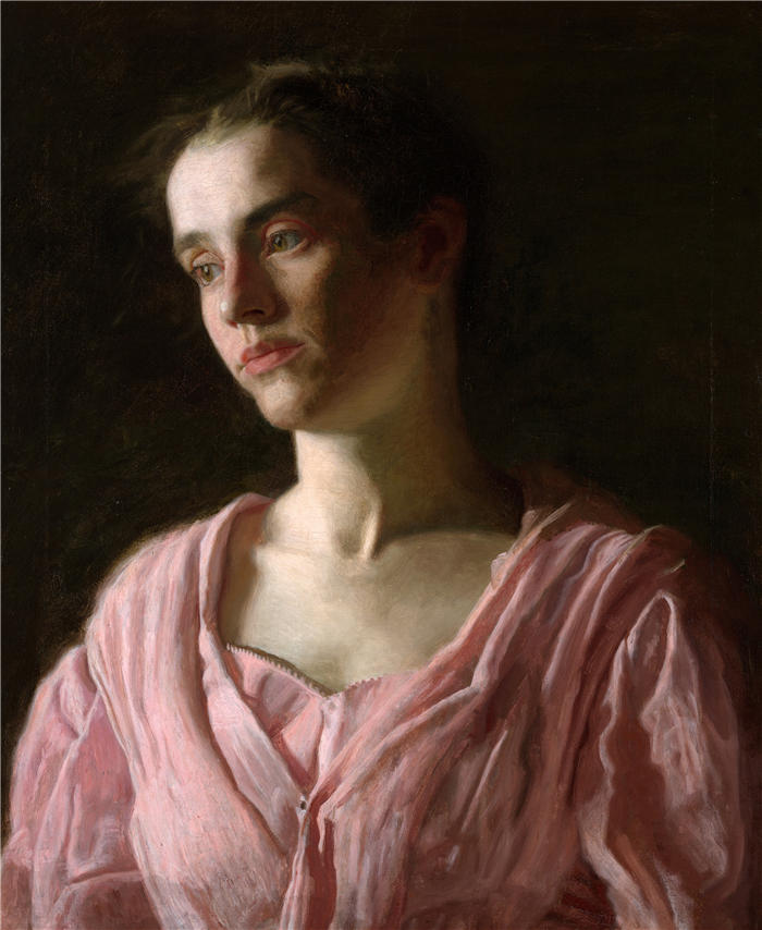 托马斯·埃金斯 (Thomas Eakins，美国画家)作品-《莫德·库克·里德（Robert C. Reid 夫人）（1895 年）》高清下载