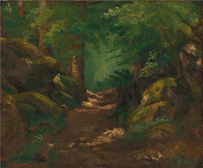 古斯塔夫·库尔贝(Gustave Courbet,法国画家)-《格莱德 (1866)》高清油画作品