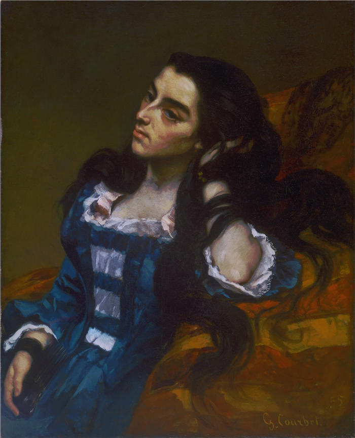 古斯塔夫·库尔贝(Gustave Courbet,法国画家)-《西班牙女人》高清油画作品