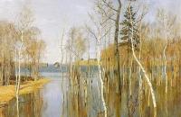 艾萨克·伊里奇·列维坦（ Isaac Ilyich Levitan）-《春是大水》作品欣赏