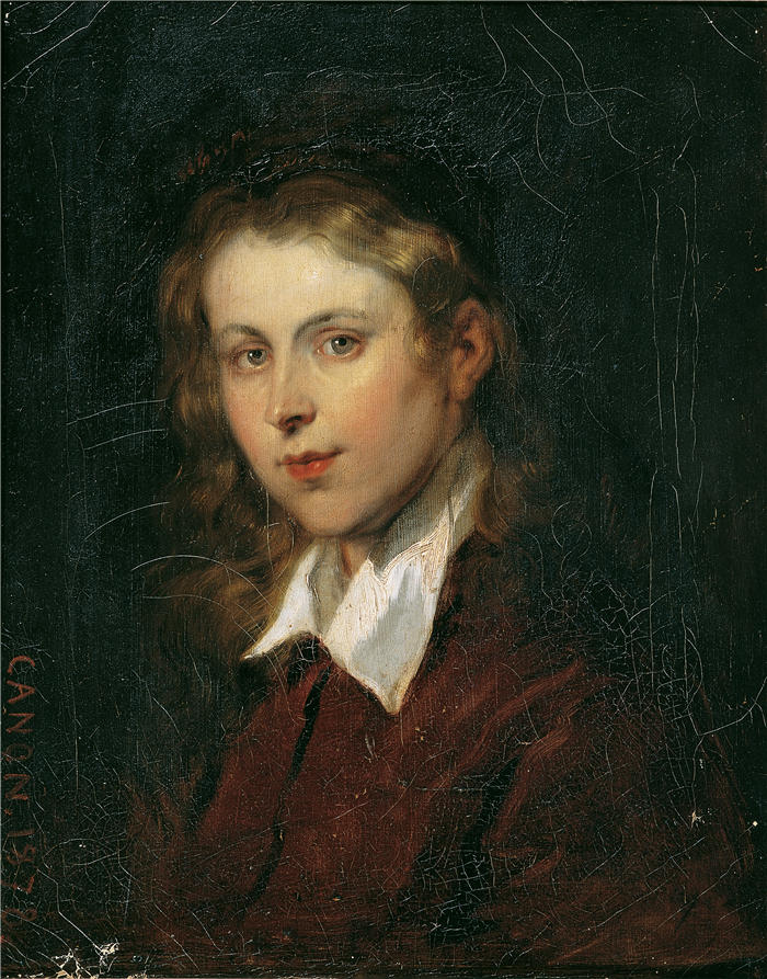 汉斯·卡农(Hans Canon，奥地利画家)高清油画作品-金发女郎（1878 年）