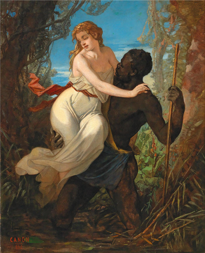 汉斯·卡农(Hans Canon，奥地利画家)高清油画作品-日夜