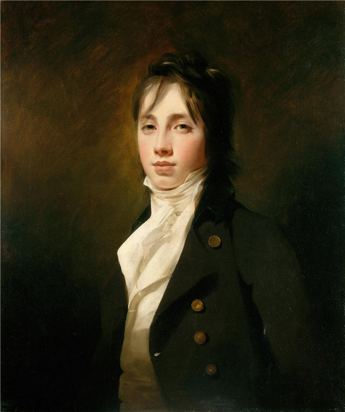 亨利·雷本(Henry Raeburn,苏格兰画家)高清油画作品-《Reelig 的威廉·弗雷泽 (1784–1835) (1801)》