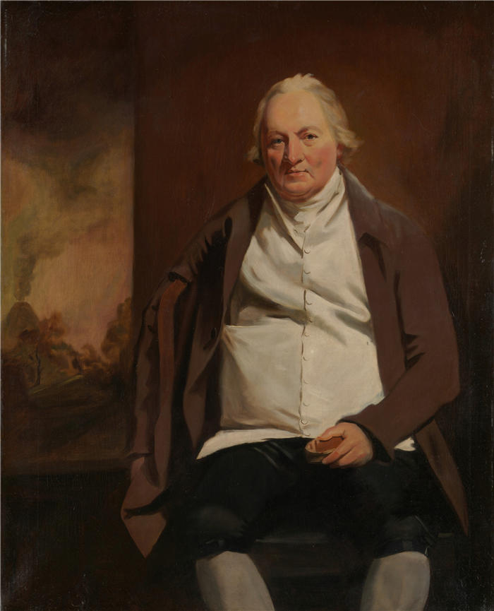 亨利·雷本（Henry Raeburn，苏格兰画家）高清油画作品-《纽霍姆的约翰格雷 (1731–1811)》