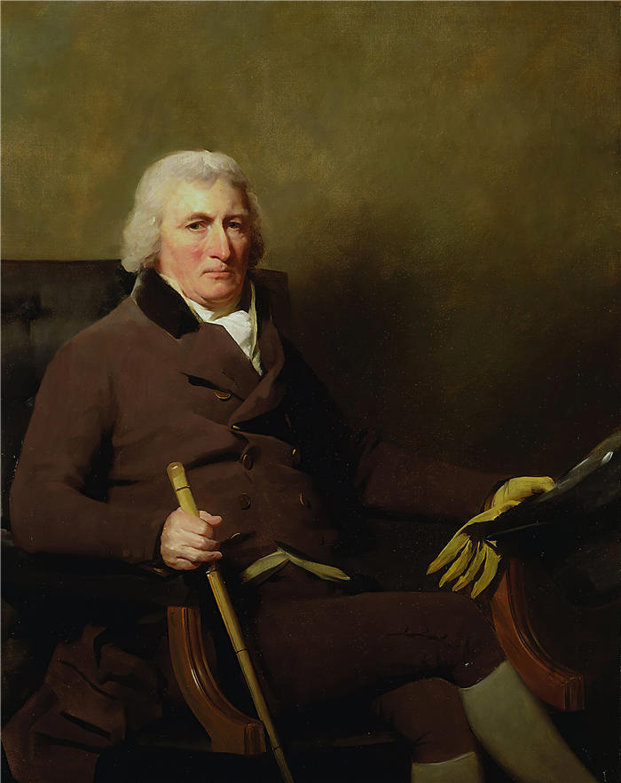 亨利·雷本（Henry Raeburn，苏格兰画家）高清油画作品-《桑尼赛德男爵帕特里克·英格利斯爵士的肖像（约 1790 年）》