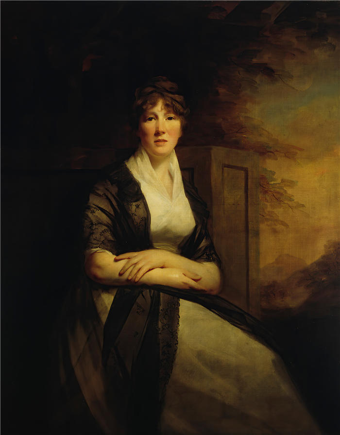 亨利·雷本（Henry Raeburn，苏格兰画家）高清油画作品-《安妮·托菲琴夫人 (1795 - 1800)》