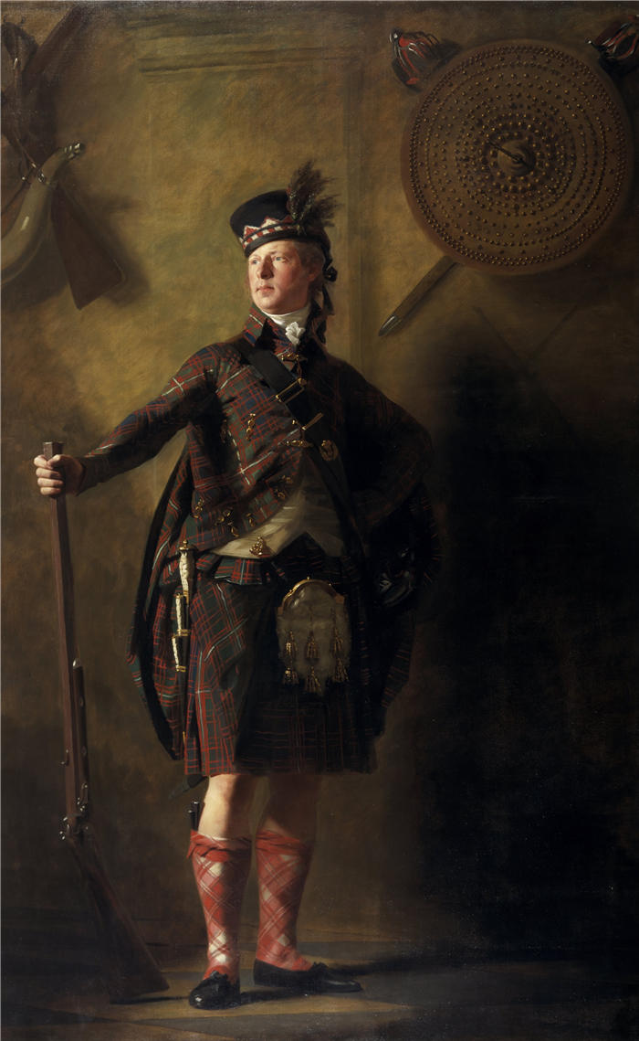 亨利·雷本（Henry Raeburn，苏格兰画家）高清油画作品-《Glengarry 的 Alastair Ranaldson Macdonell 上校 (1771 – 1828)》