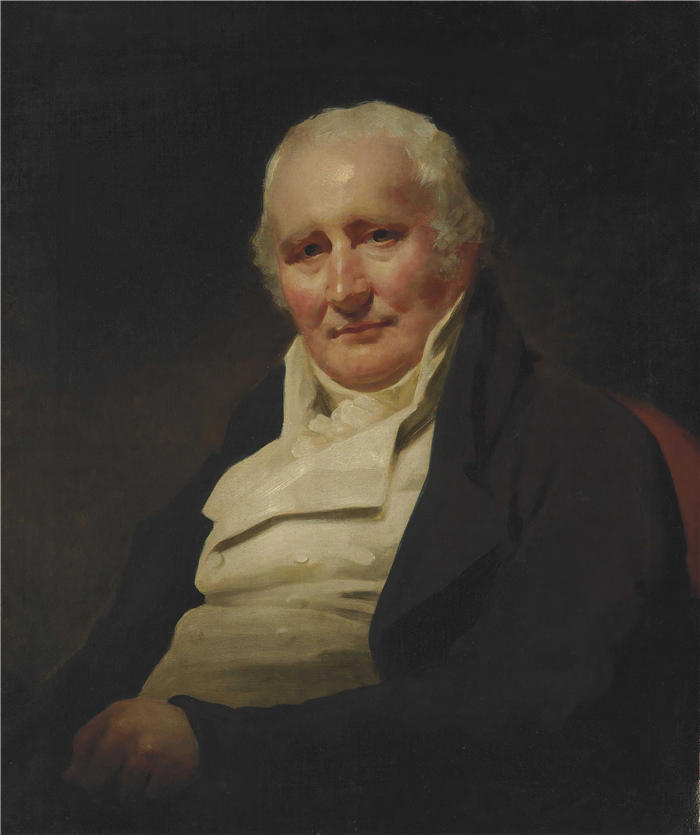 亨利·雷本（Henry Raeburn，苏格兰画家）高清油画作品-《斯波蒂斯伍德先生的肖像》
