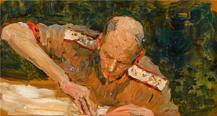 伊利亚·列宾（ Ilya Repin,俄罗斯画家）高清油画作品-《学习决斗》