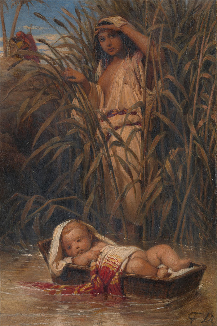 保罗·德拉罗什（Paul Delaroche，法国画家）高清油画作品-《盒子里的蘑菇（1817-1856）》