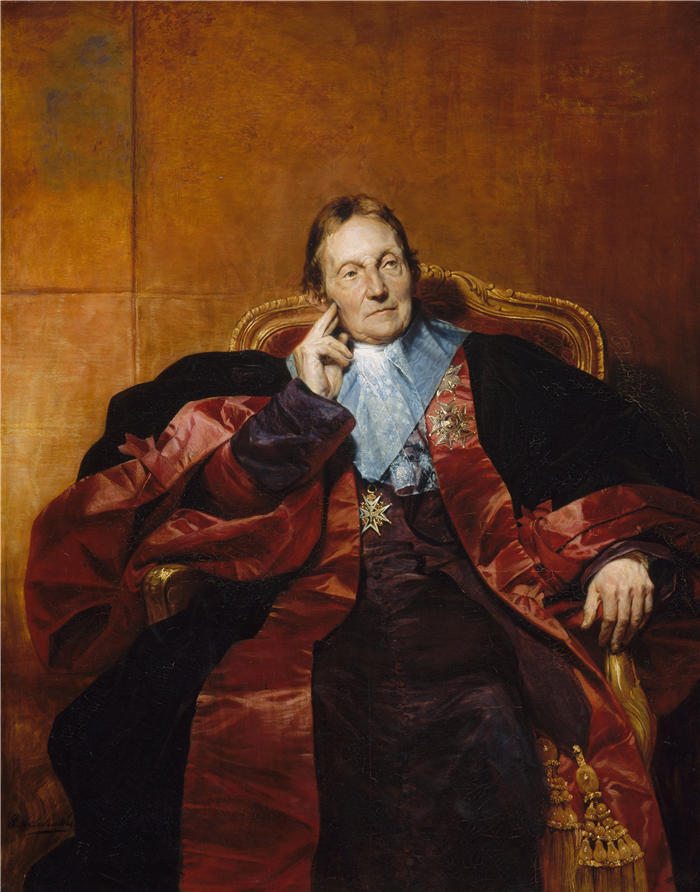 保罗·德拉罗什（Paul Delaroche，法国画家）高清油画作品-《帕斯托雷侯爵 (1829)》