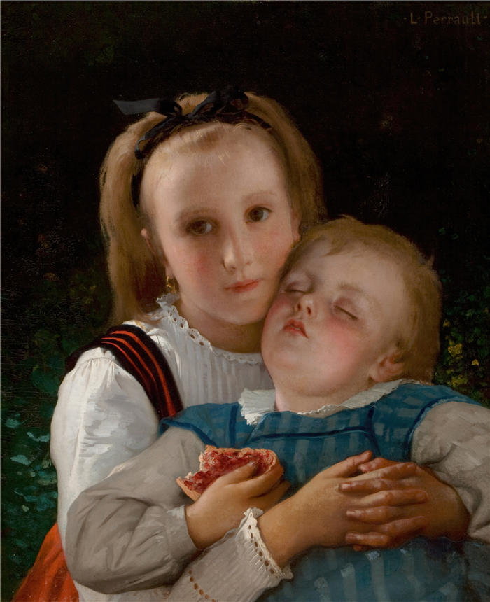 莱昂-让-​​巴塞尔·佩罗（Léon-Jean-Bazille Perrault,法国画家）高清作品下载《爱情兄弟会》