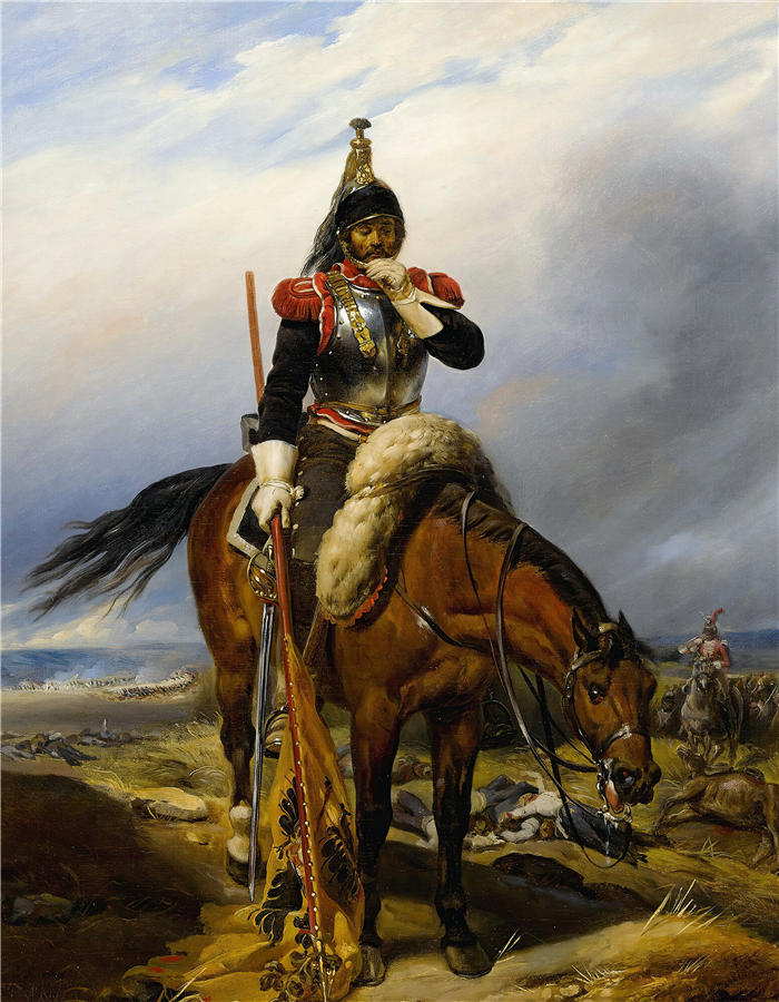 保罗·德拉罗什（Paul Delaroche，法国画家）高清油画作品-《战场》