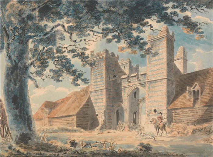 约瑟夫·马洛德·威廉·特纳(Joseph Mallord William Turner,英国画家)高清作品下载-《Dent de Lion,马盖特(约 1791 年)》