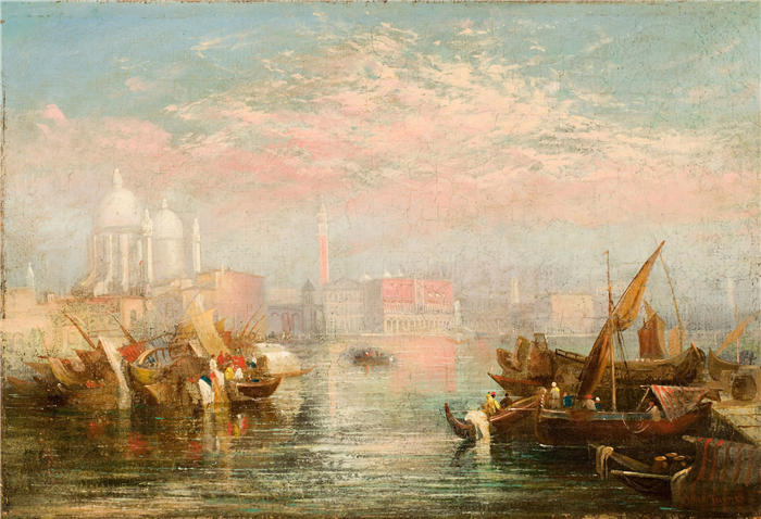 约瑟夫·马洛德·威廉·特纳(Joseph Mallord William Turner,英国画家)高清作品下载-《海景》