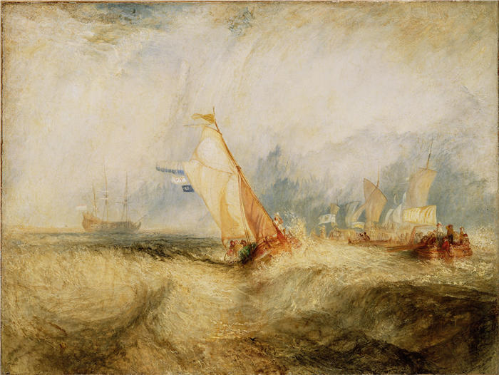 约瑟夫·马洛德·威廉·特纳(Joseph Mallord William Turner,英国画家)高清作品下载-《范特罗普,即将取悦他的主人》