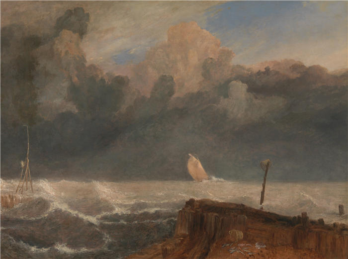 约瑟夫·马洛德·威廉·特纳(Joseph Mallord William Turner,英国画家)高清作品下载-《鲁斯达尔港 (1826 - 1827)》