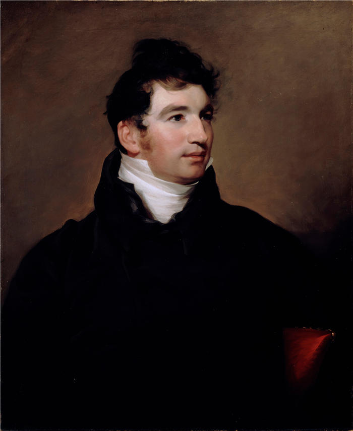 托马斯·萨利 (Thomas Sully，美国画家)高清作品-《爱德华·哈德森博士 (1810)》