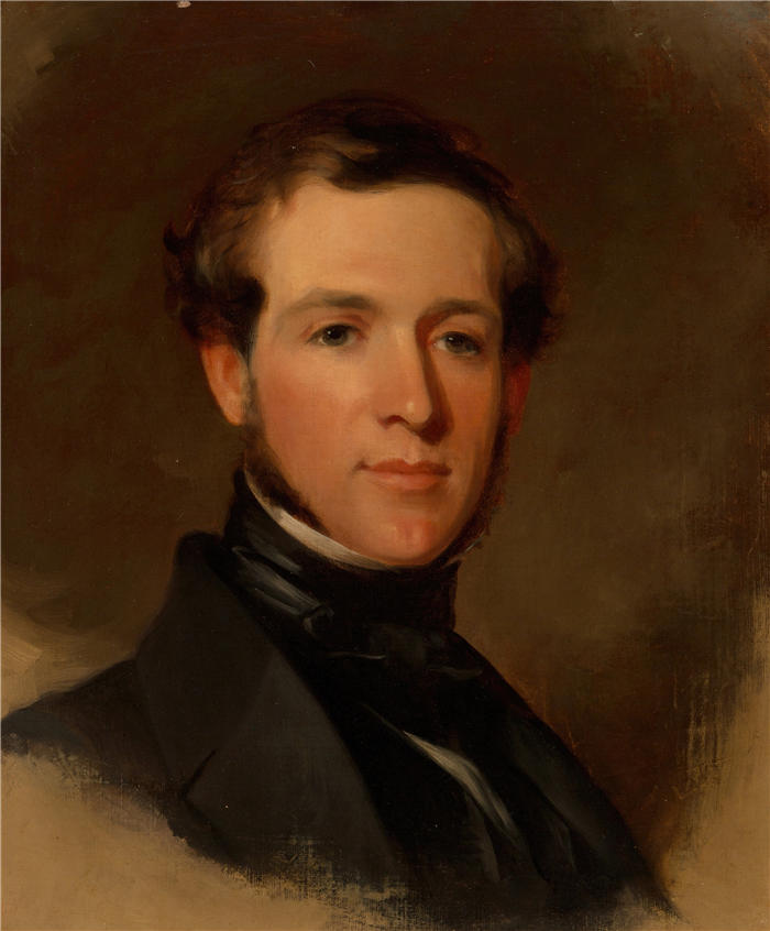 托马斯·萨利 (Thomas Sully，美国画家)高清作品-《Jacob S. Snider, Jr. (1835-1840)》