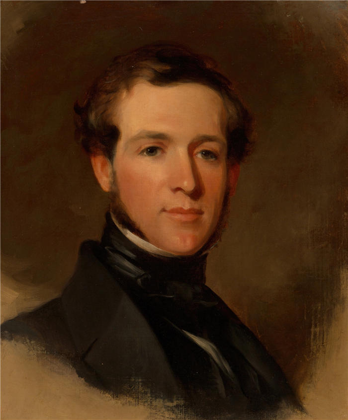 托马斯·萨利 (Thomas Sully,美国画家)高清作品-《Jacob S. Snider, Jr. (1835-1840)》
