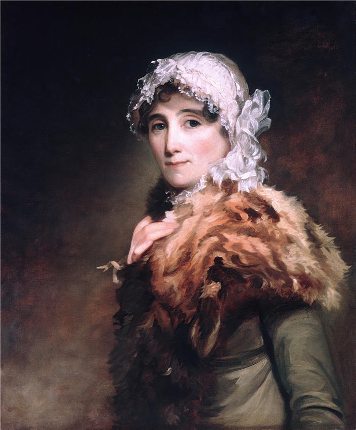 托马斯·萨利 (Thomas Sully，美国画家)高清作品-《凯瑟琳·马修斯夫人 (1812–13)》