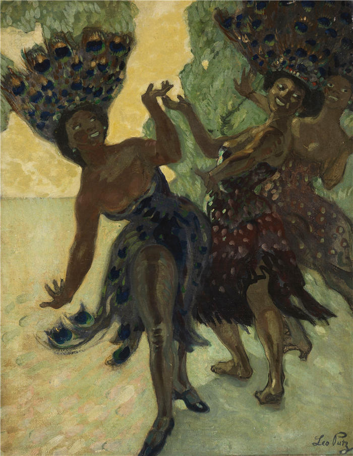 利奥·普茨 (Leo Putz，德国画家)高清油画作品-《 正切内格尔尼斯（1904） 》