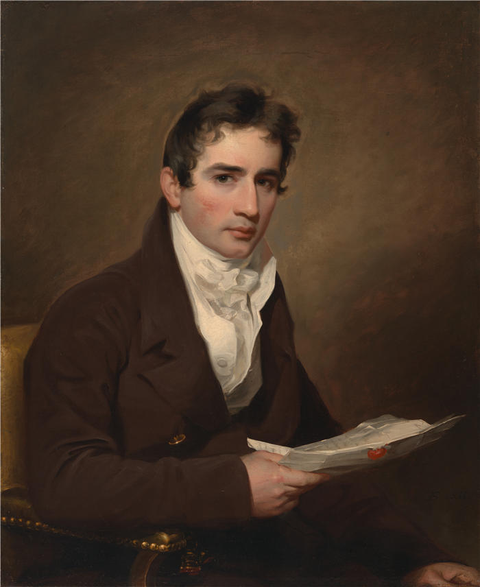 托马斯·萨利 (Thomas Sully，美国画家)高清作品-《约翰中士 (1811)》