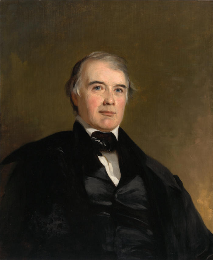 托马斯·萨利 (Thomas Sully，美国画家)高清作品-《詹姆斯波拉德间谍 (1849)》